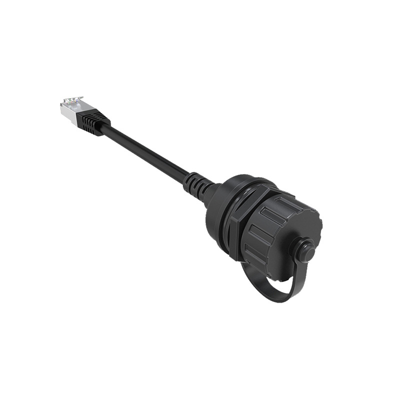 RJ45全牙公转母转接线