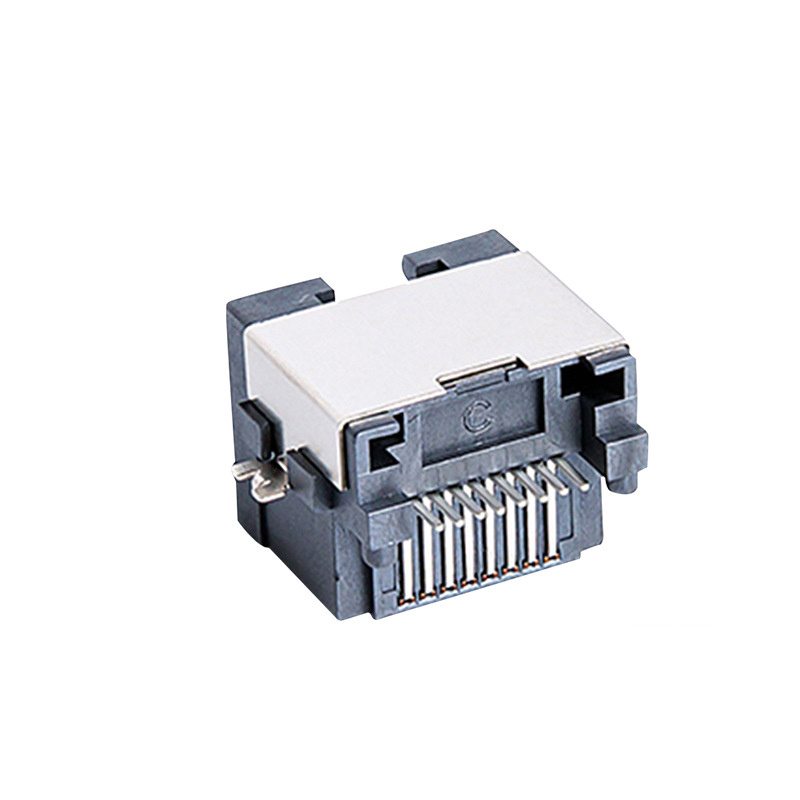 RJ45八芯SMT沉板网络连接器