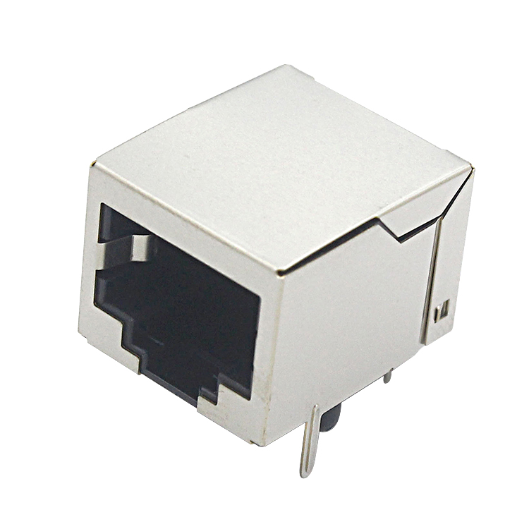 RJ50卧式10P10C屏蔽无灯90度网口L